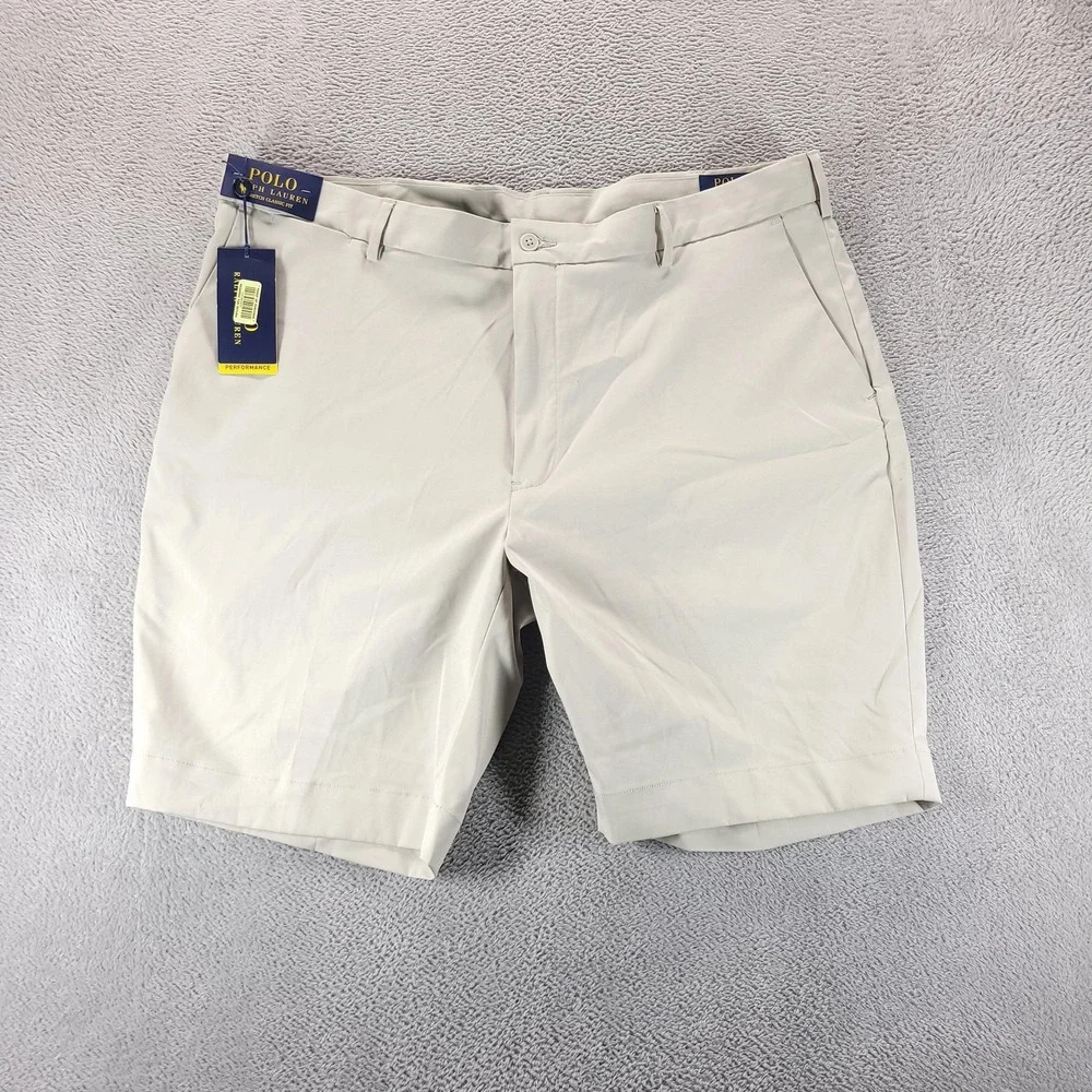 Polo Ralph Lauren Shorts Mens 40 Beige Performance Chino 9